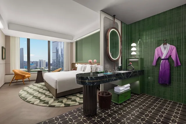 غرفة بريميوم بسرير كينج، Hotel Indigo Chengdu Financial City by IHG 6/7