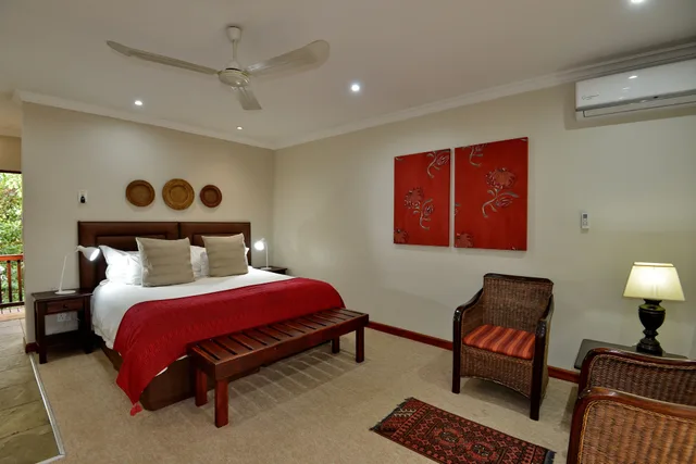 غرفة فاخرة بسريرين منفصلين بحمام خاص في الطابق الأرضي، Rivonia Bed And Breakfast Garden Estate 1/10