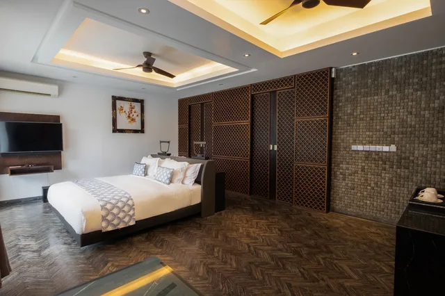 فيلا بسريرين منفصلين وسريرين كينج بإطلالة على البحر بـ3 غرف نوم مع أريكة، Prasana By Arjani Resort 5/10