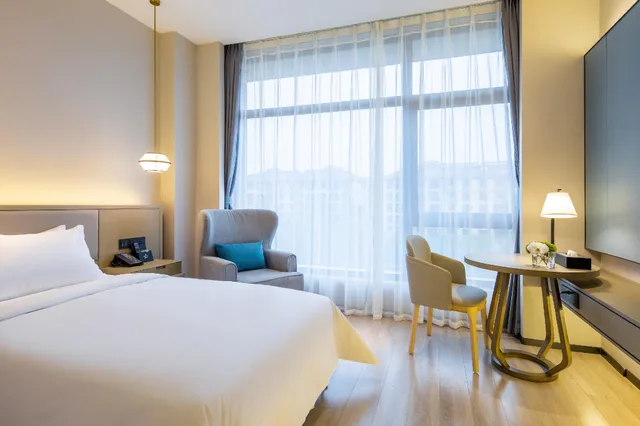 غرفة تنفيذية بسريرين منفصلين بإطلالة على البحيرة، Rezen Hotel Huibinlou Taizhou 2/2