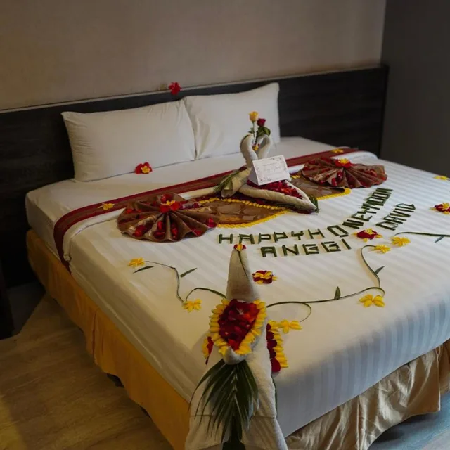 غرفة ديلوكس بسرير مزدوج أو سريرين منفصلين، Grand Kuta Hotel Residence 9/10