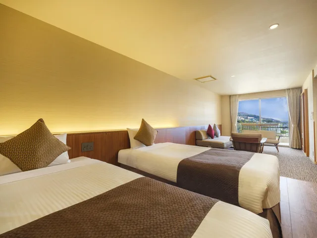 غرفة سوبيريور بإطلالة على البحر بحمام خاص، Kamenoi Hotel Atami 1/2