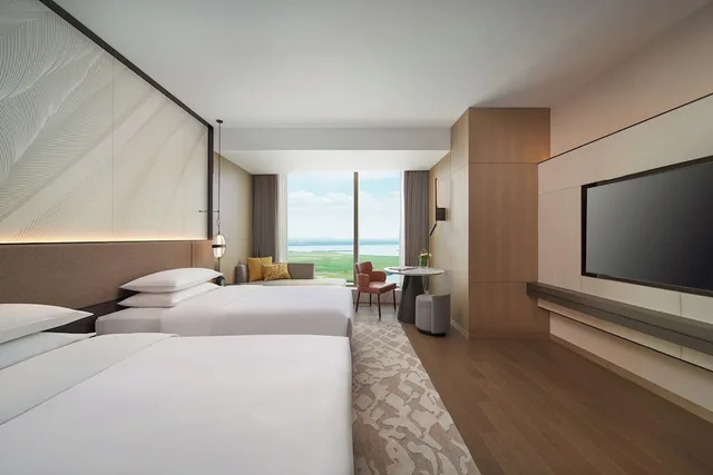 غرفة بسريرين منفصلين بإطلالة على البحيرة، Hyatt Regency Changshu Kuncheng Lake 1/6