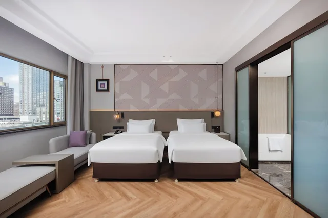 غرفة بريميوم بسريرين منفصلين، Crowne Plaza City Center Ningbo 2/4
