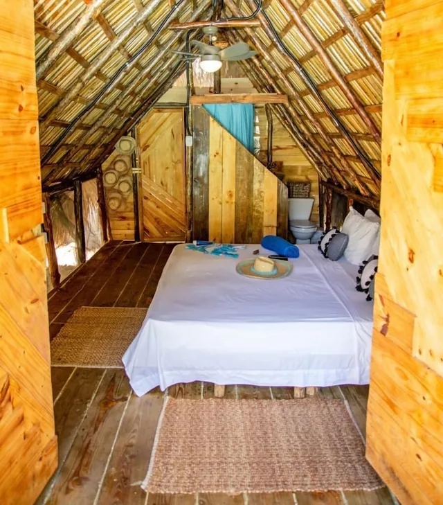 Deluxe, Cabin, 1 Double and 1 Single Bed, Cabarete Maravilla Eco Lodge Beach 2/2