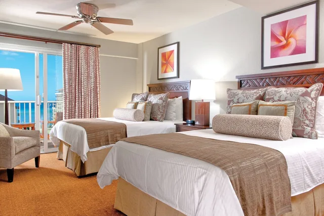 جناح بسريرين مزدوجين بغرفتي نوم بمطبخ صغير، Club Wyndham At Waikiki Beach Walk 6/10