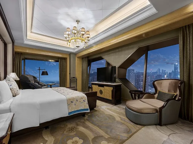 جناح ديلوكس بسرير كينج، Wanda Reign Wuhan 1/5
