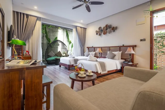 Deluxe, King Bed, Garden View, Private Garden, Bathtub، Silk Sense Hoi An River Resort 10/10