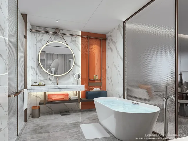 جناح بسرير كينج بغرفة نوم واحدة، Crowne Plaza Qingdao Jinshui 6/8