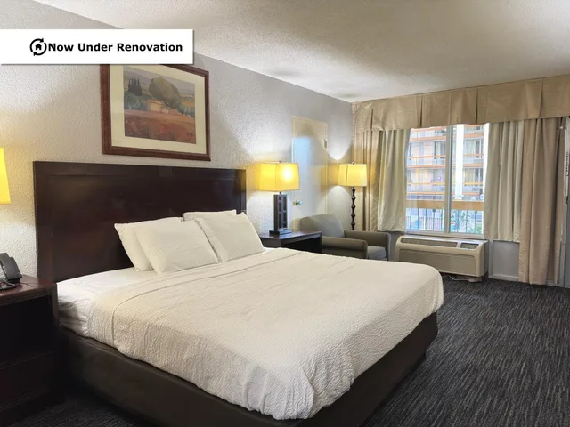 غرفة بسرير مزدوج، The Lodge Hotel Banquets St Louis Airport 1/1