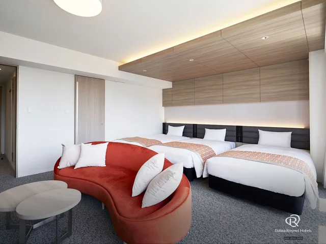 غرفة ثلاثية بثلاثة أسرّة، Daiwa Roynet Hotel Kobe Sannomiya Premier 1/6