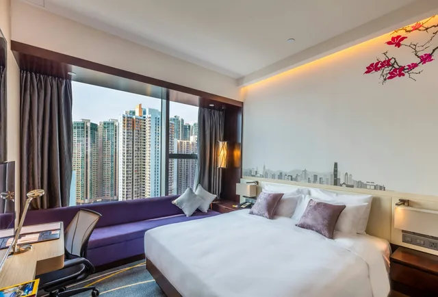 غرفة ديلوكس بسرير كينج، Hilton Garden Inn Hong Kong Mongkok 1/3