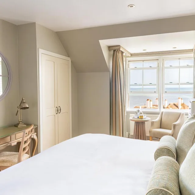 غرفة بسرير مزدوج بإطلالة على البحر، Sidmouth Harbour Hotel 1/8