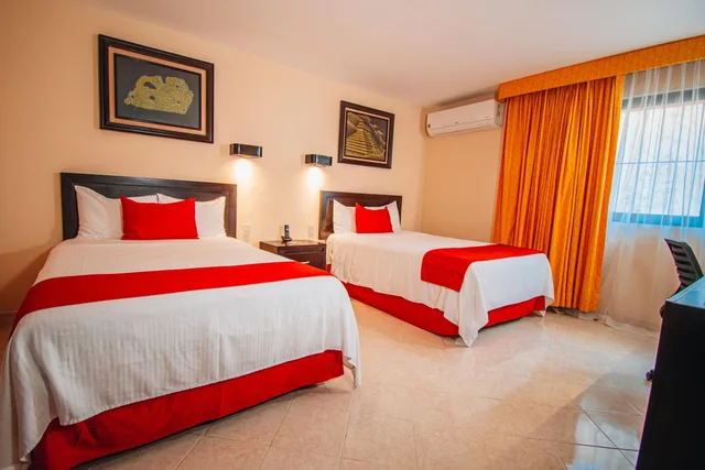 غرفة بسريرين منفصلين لذوي الإعاقة، Eco City Hotel 3/10