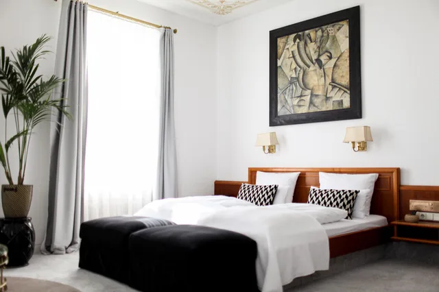 غرفة ديلوكس بسرير مزدوج، Boutique Hotel Krone Muenchen 1/2