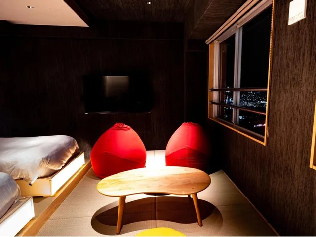 غرفة بسريرين منفصلين بأرضية تاتامي، Nagasaki Sky Hotel 5/6