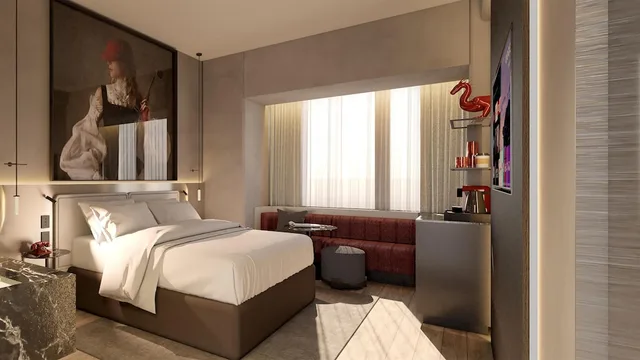 غرفة بريميوم بسريرين منفصلين بإطلالة على المتنزه، Radisson RED Auckland 3/7