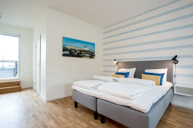 شقة بسرير مزدوج بشرفة مع أريكة، Apartdirect Hammarby Sjostad 2/3