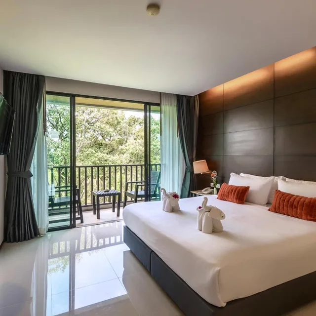 غرفة ديلوكس بسرير مزدوج أو سريرين منفصلين بإطلالة على الحديقة، Aree Tara Resort Krabi 7/10