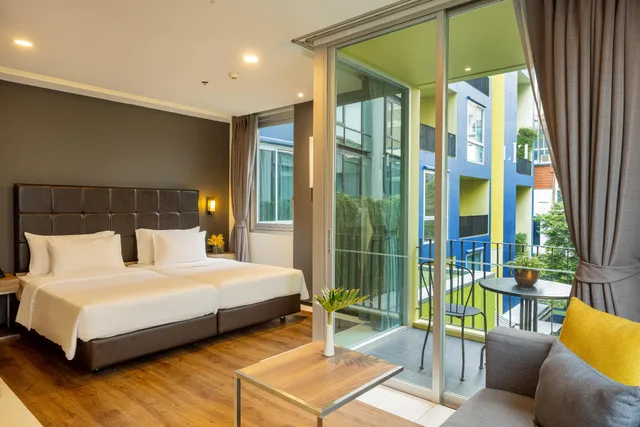 استوديو بسريرين منفصلين، Lit Bangkok Residence 1/3