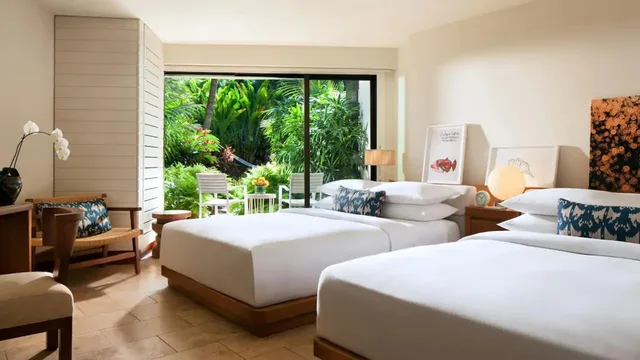 غرفة بسريرين كوين بإطلالة جزئية على البحر، Andaz Maui at Wailea Resort A concept by Hyatt 2/9