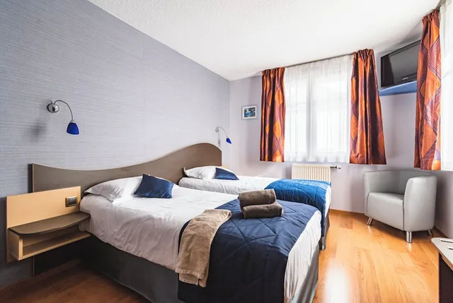 غرفة بسريرين منفصلين، Hotel Au Tambour 5/10