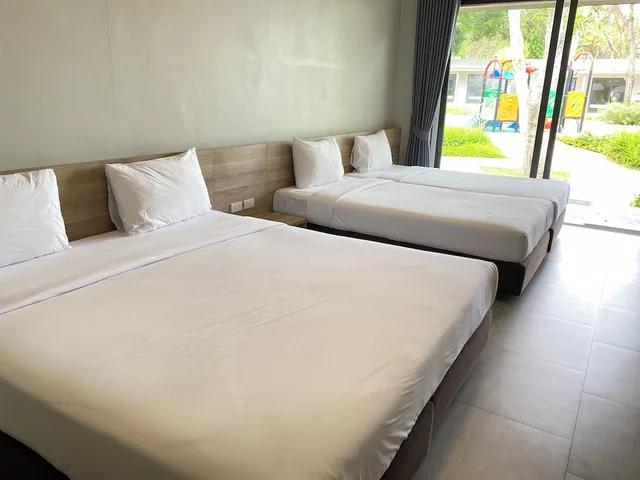 فيلا ديلوكس بسرير مزدوج وسريرين منفصلين، Rayong Chalet Resort 1/10