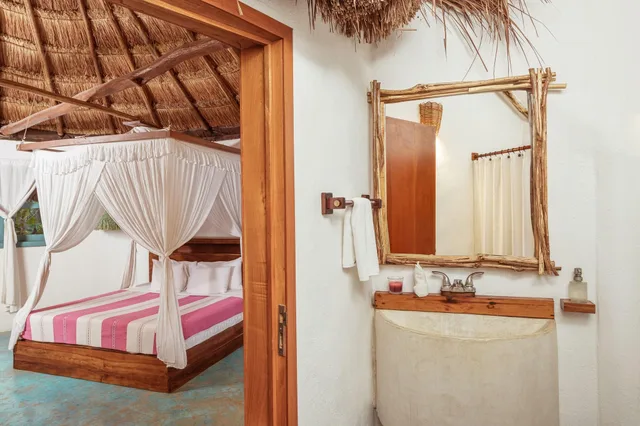 جناح بسرير كينج بإطلالة على البحر، Hotel Dos Ceibas Eco Retreat Tulum 8/8