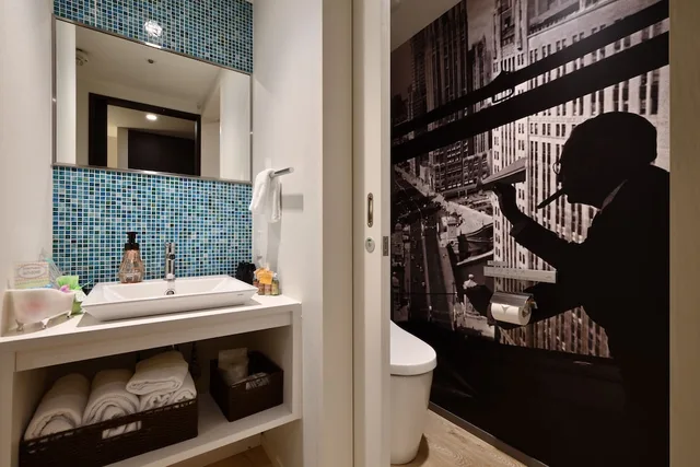 غرفة عائلية رباعية بسريرين منفصلين، Hotel Art Stay Naha 4/6