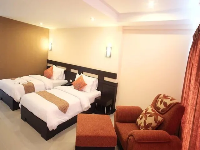 غرفة ديلوكس بسريرين منفصلين، Hotel La Villa Khon Kaen 3/4