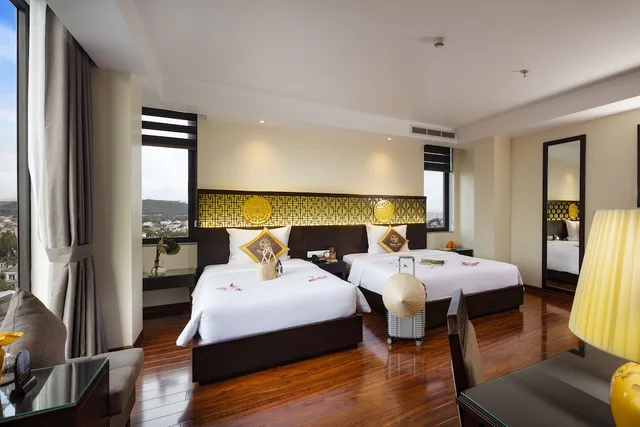 غرفة بريميوم ديلوكس بسريرين منفصلين، Thanh Lich Royal Boutique Hotel 1/3