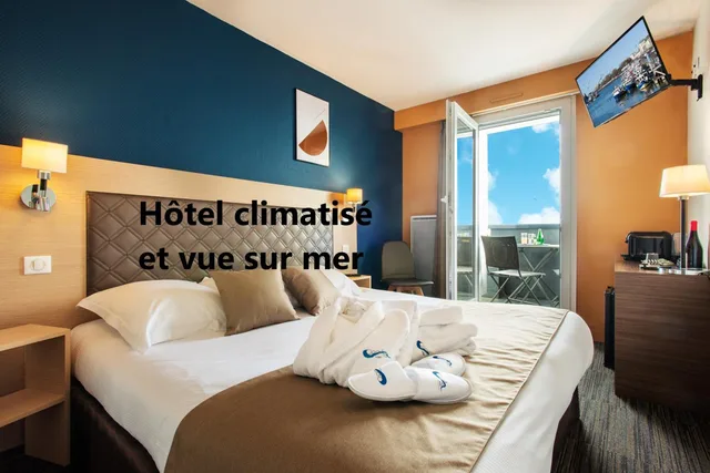 غرفة ديلوكس بسرير مزدوج بإطلالة على البحر بشرفة، Hotel Opal Inn 2/4