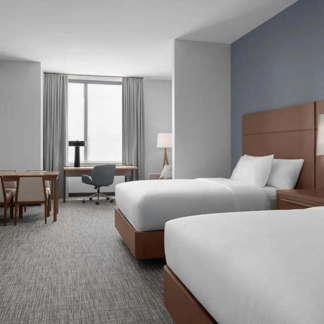 استوديو بسرير كوين مع أريكة لذوي الإعاقة، Residence Inn By Marriott Lincoln Downtown 1/2