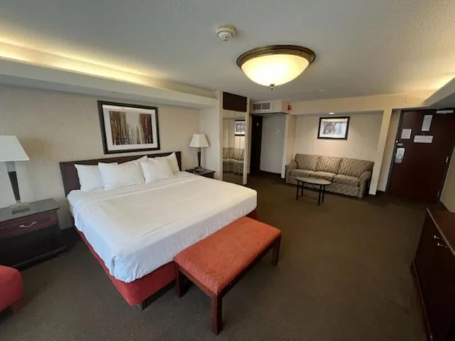 استوديو بسرير كينج مع أريكة، Hotel Lotus Kansas City Merriam 3/6