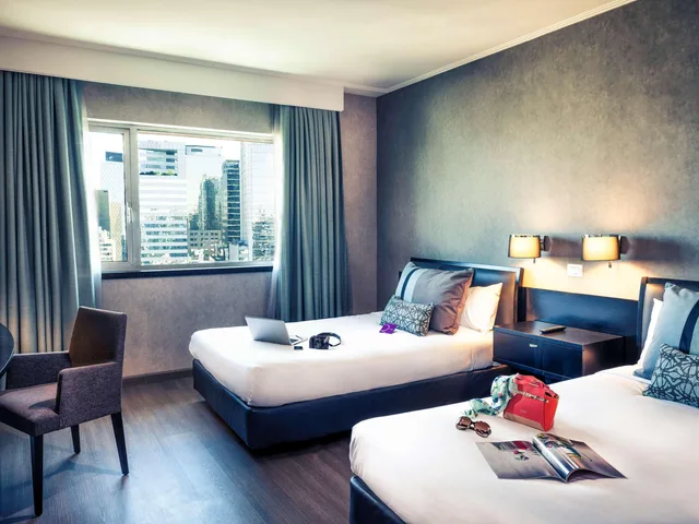 غرفة سوبيريور بسريرين منفصلين بإطلالة، Mercure Santiago Centro 4/5