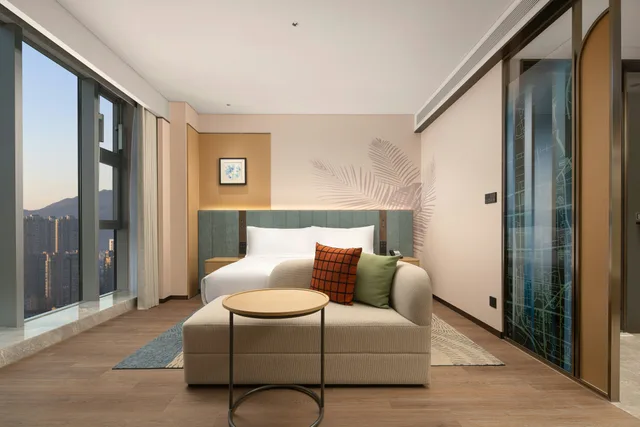 غرفة بسرير كينج، Hilton Garden Inn Hangzhou Fuyang Fuchun 3/7