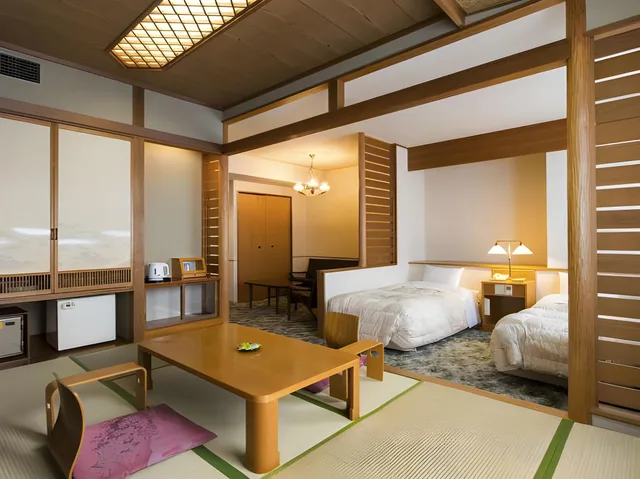 غرفة يابانية غربية، Sounkyo Onsen Choyo Resort Hotel 2/3