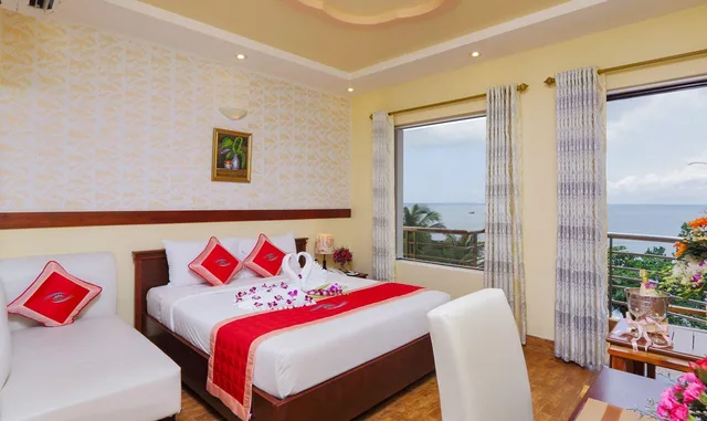 غرفة سوبيريور بسرير مزدوج بإطلالة على البحر، Kim Hoa Resort 3/3