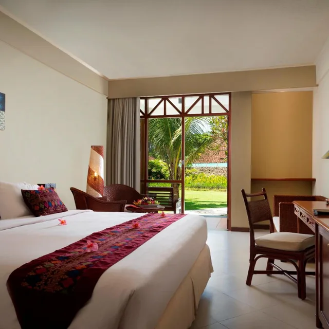 غرفة ديلوكس بسرير مزدوج أو سريرين منفصلين، Holiday Resort Lombok 1/2