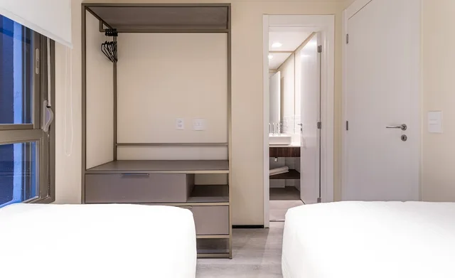 دوبلكس بسرير مزدوج وسريرين منفصلين بغرفتي نوم، Iconyc Charlie Ibirapuera Hotel 4/10
