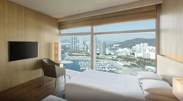غرفة ديلوكس عائلية بسريرين منفصلين، Park Hyatt Busan 1/1