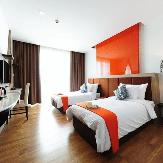 غرفة ديلوكس بسرير مزدوج أو سريرين منفصلين، Prajaktra Design Hotel 8/10