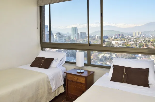 شقة بسرير كوين وسريرين منفصلين بغرفتي نوم، Norus Apartments Las Condes 5/10
