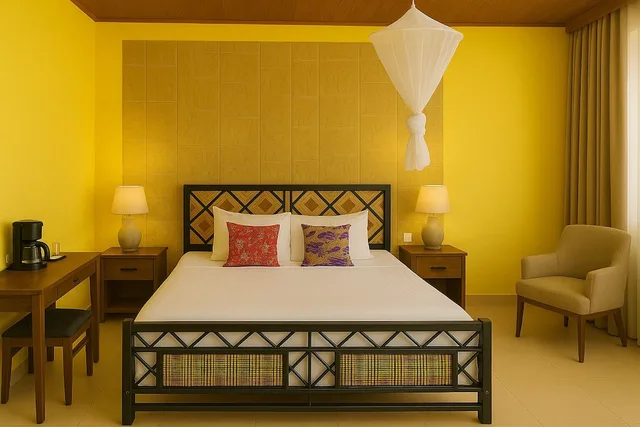 غرفة قياسية بسرير كوين بحمام خاص، Yambi Guesthouse 3/3