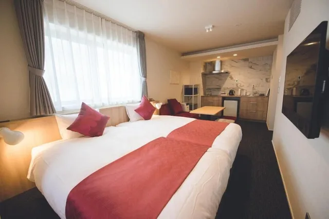 غرفة رباعية بأربعة أسرّة، HOTEL MASTAY jingumichi 3/10