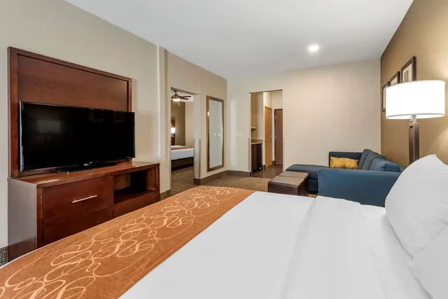 غرفة بسرير كينج وسريرين كوين، Comfort Suites Auburn Near I-69 1/3