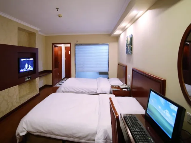 غرفة بسريرين منفصلين، GreenTree Inn Huaian Chuzhou Dadao Hotel 2/4