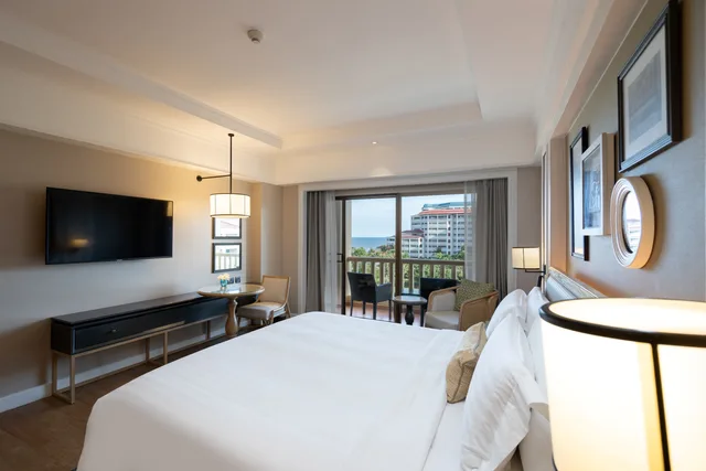 غرفة بريميوم بسرير مزدوج بإطلالة على البحر، Dusit Thani Hua Hin 1/4