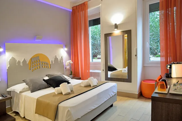 غرفة بسريرين منفصلين، 94rooms Vatican Vigliena 2/10