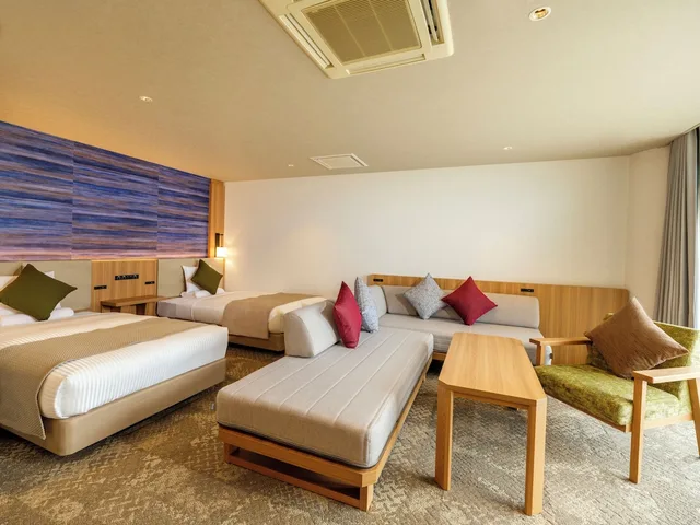 Deluxe, Twin Beds, 2 Trundle Beds, Ocean View, Accessible، Kamenoi Hotel Atami 1/2